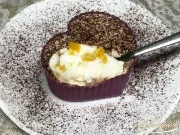 Cremiger Pudding mit Pfirsich