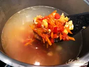Gemüsesuppe mit Rindfleisch