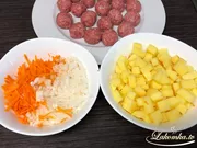 Kartoffelsuppe mit Fleischbällchen