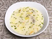 Käsesuppe mit Reis