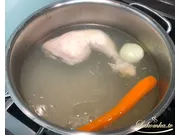 Käsesuppe mit Reis