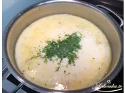 Käsesuppe mit Reis