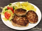 Hackfleischkoteletts mit Kartoffeln