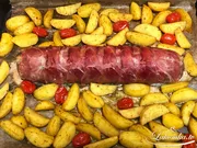 Italienische Hackfleischrolle