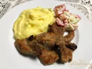In Senf-Honig-Sauce gebackenes Fleisch