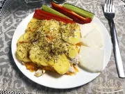 Diät-Hähnchenauflauf mit Kartoffeln