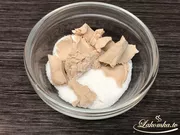 Kuchen mit Kartoffeln im Ofen