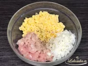 Blätterteiggebäck mit Hähnchen und Kartoffeln
