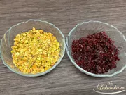 Sablé mit Pistazien und Preiselbeeren