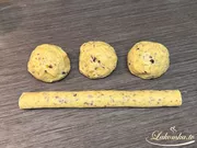 Sablé mit Pistazien und Preiselbeeren