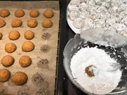 Schneebälle aus Walnussholz