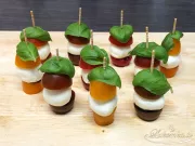 Kirsche mit Mozzarella