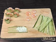 Gurke mit Garnelen